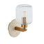 Travi Ribbed Wall Light Beige Textured Marble