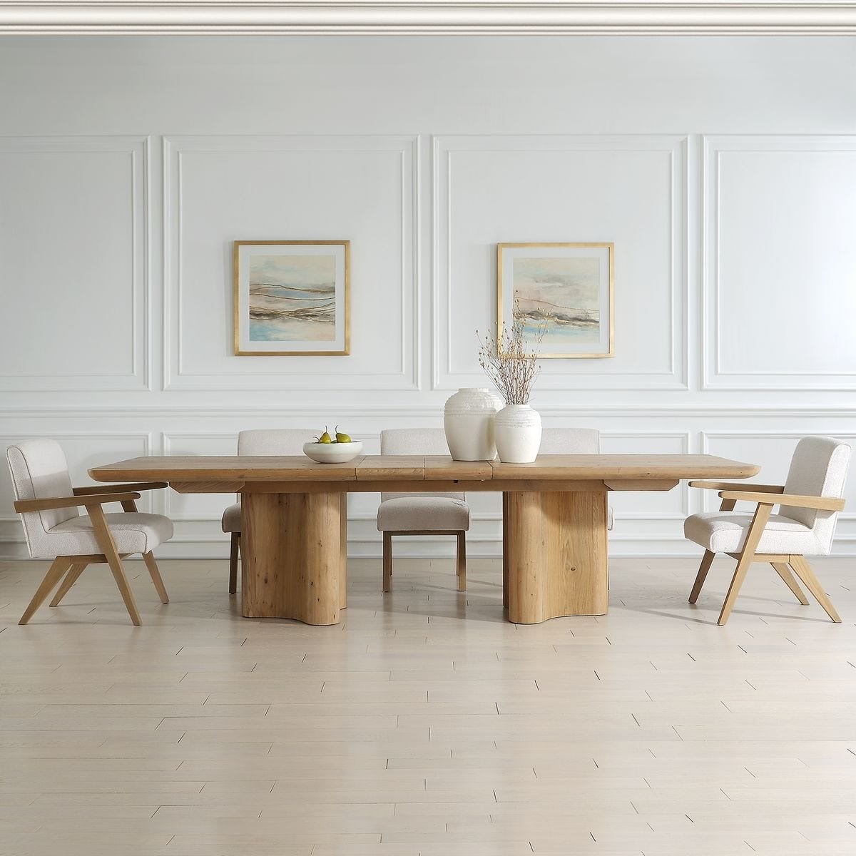 Cecelia Oak Extending Dining Table 243.8 - 304.8cm