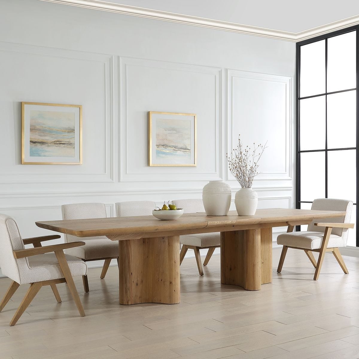 Cecelia Oak Extending Dining Table 243.8 - 304.8cm
