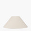 Seacomb Rattan Pyramid Table Lamp Base with Harley 40cm Slubby Hopsack Empire Lampshade