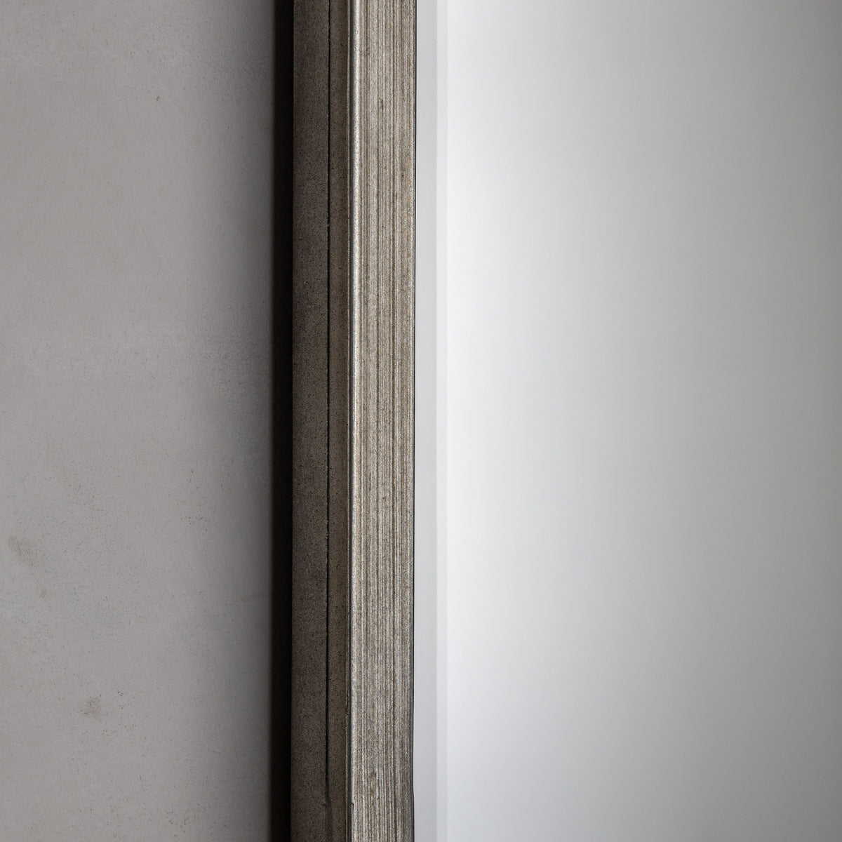 Logan Leaner Mirror Distressed Champagne