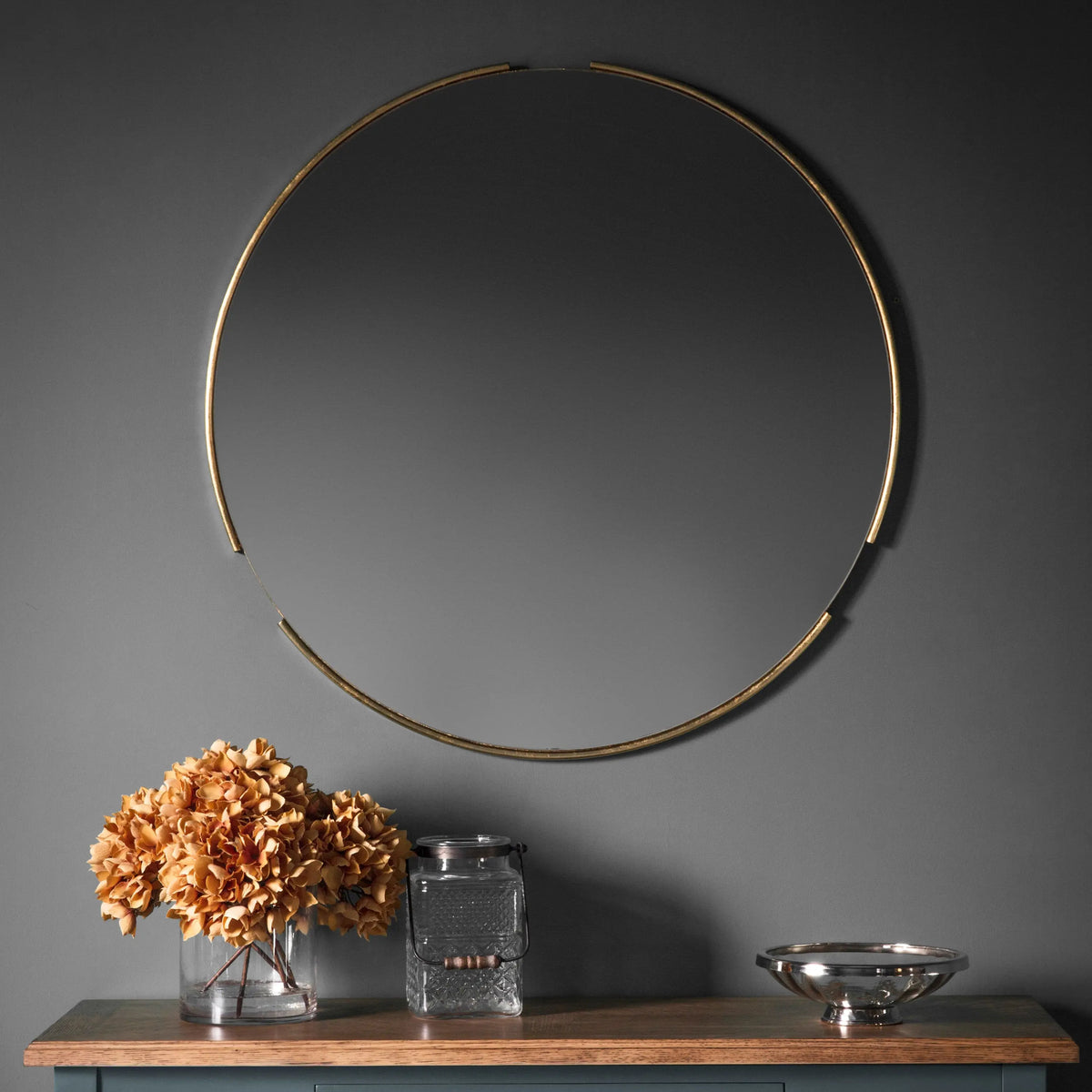 Fitzroy Round Mirror Gold