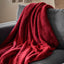 Teddy Fleece Throw Merlot