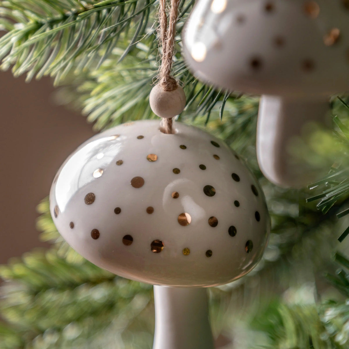 Pearly White Hanging Mushrooms 2pk