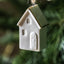 Pearly White Hanging House Ornaments 3pk
