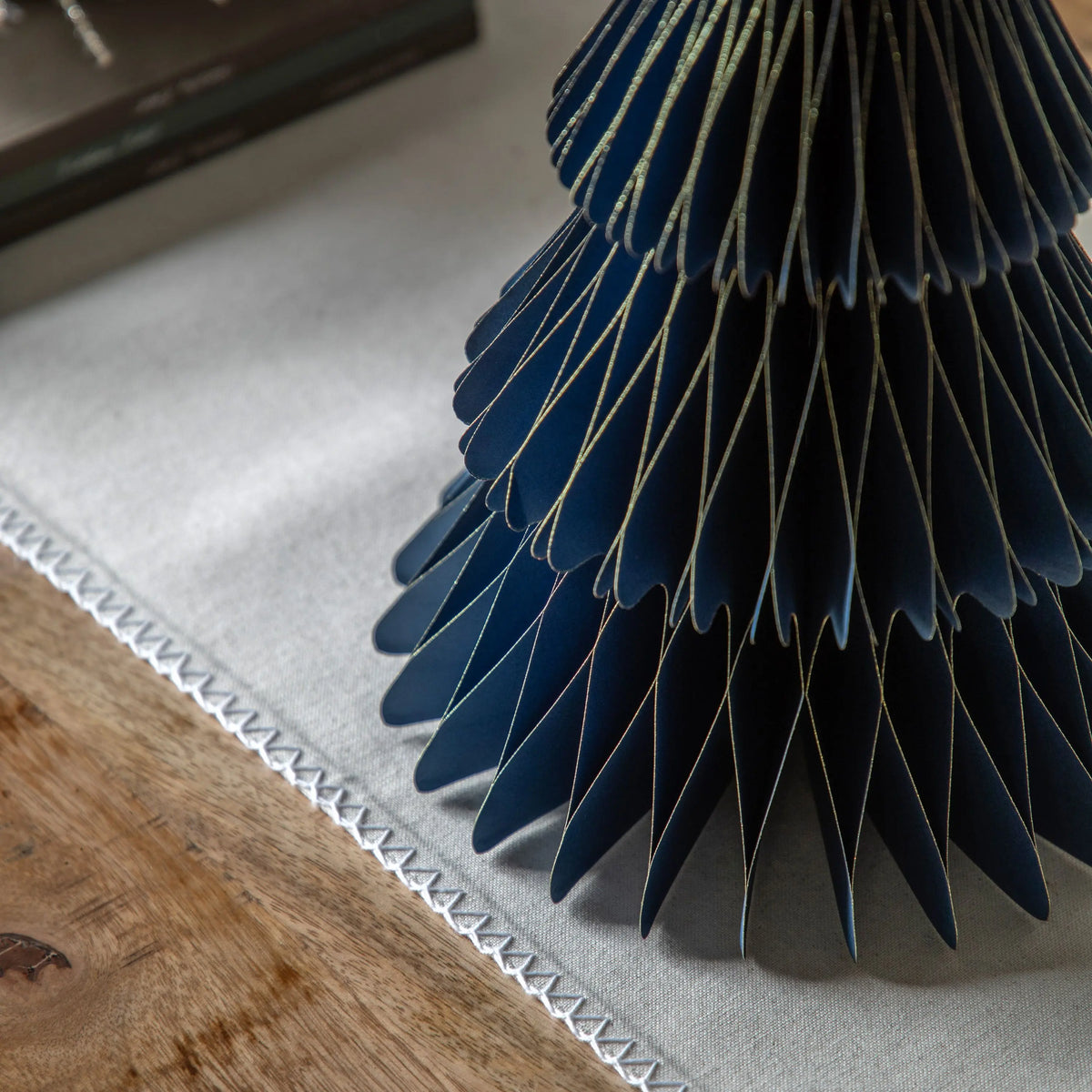 Merry Midnight Paper Tree Decor Navy