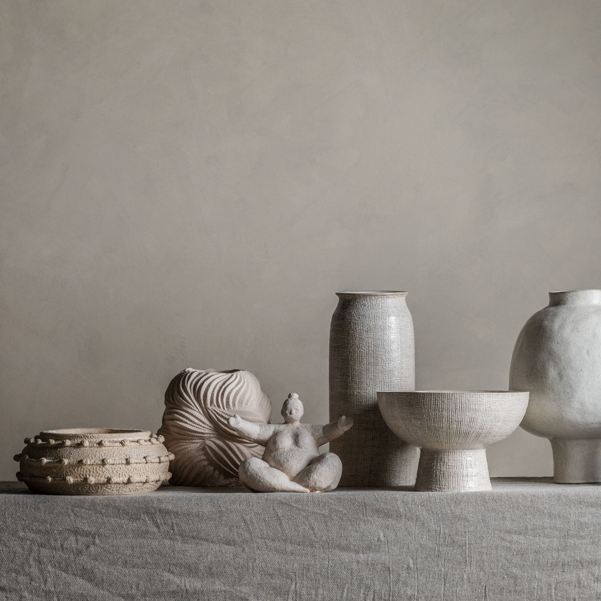 Lady Cement Decoration Large