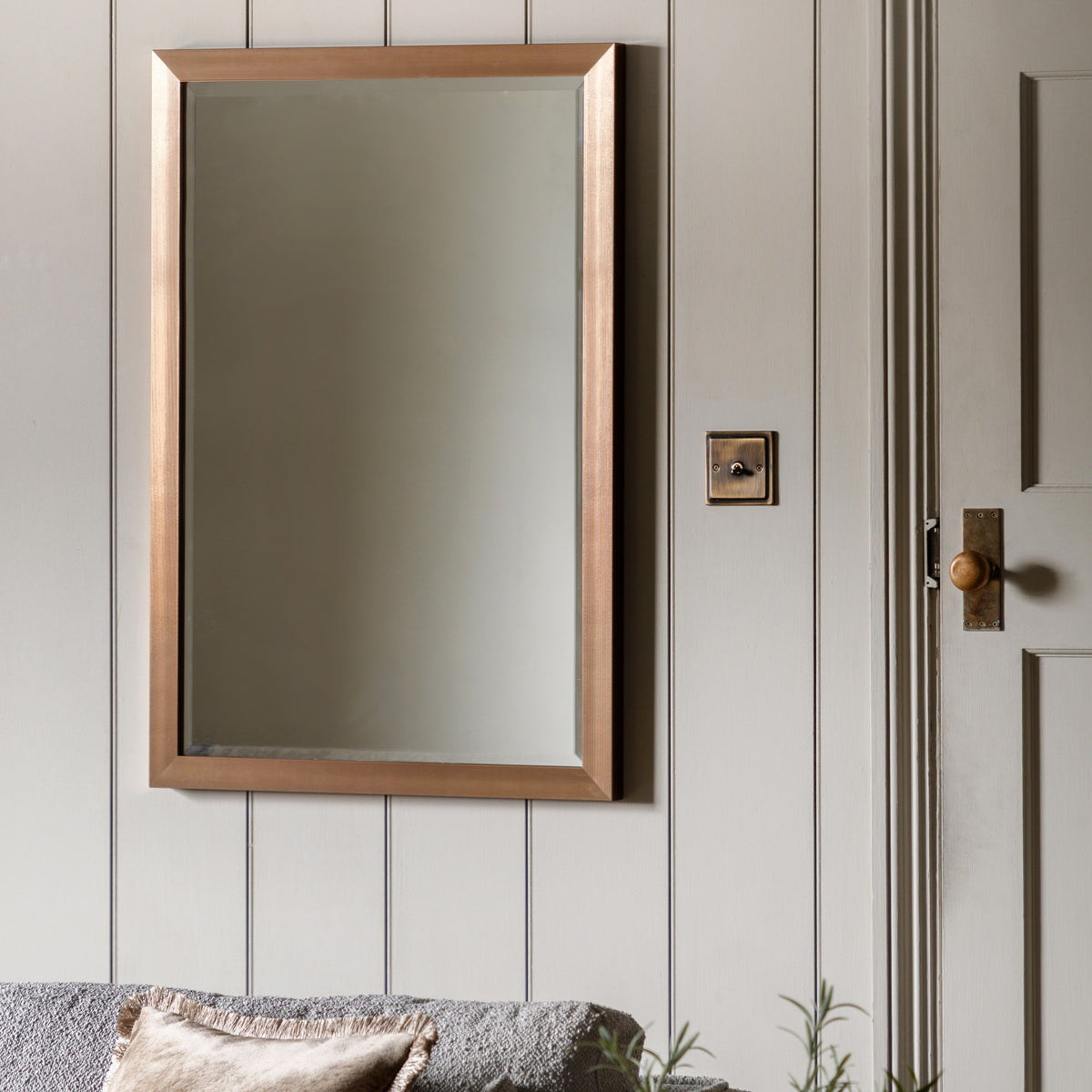 Wallace Rectangle Mirror Bronze