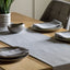 Woven Striped Table Runner Grey Small