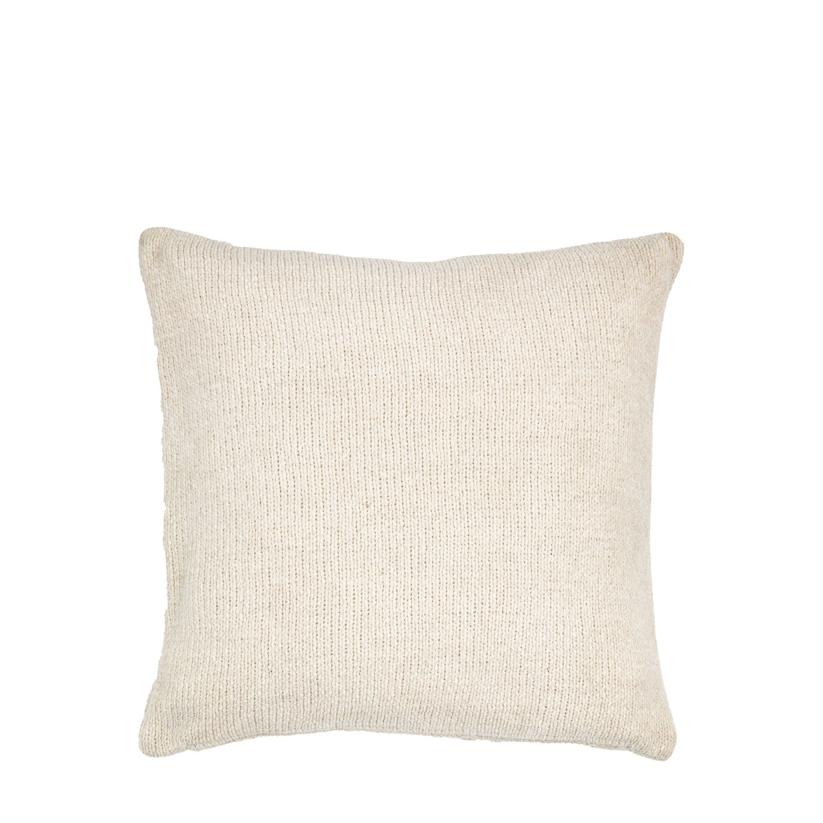 Chenille Cable Cushion Cream