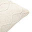 Chenille Cable Cushion Cream