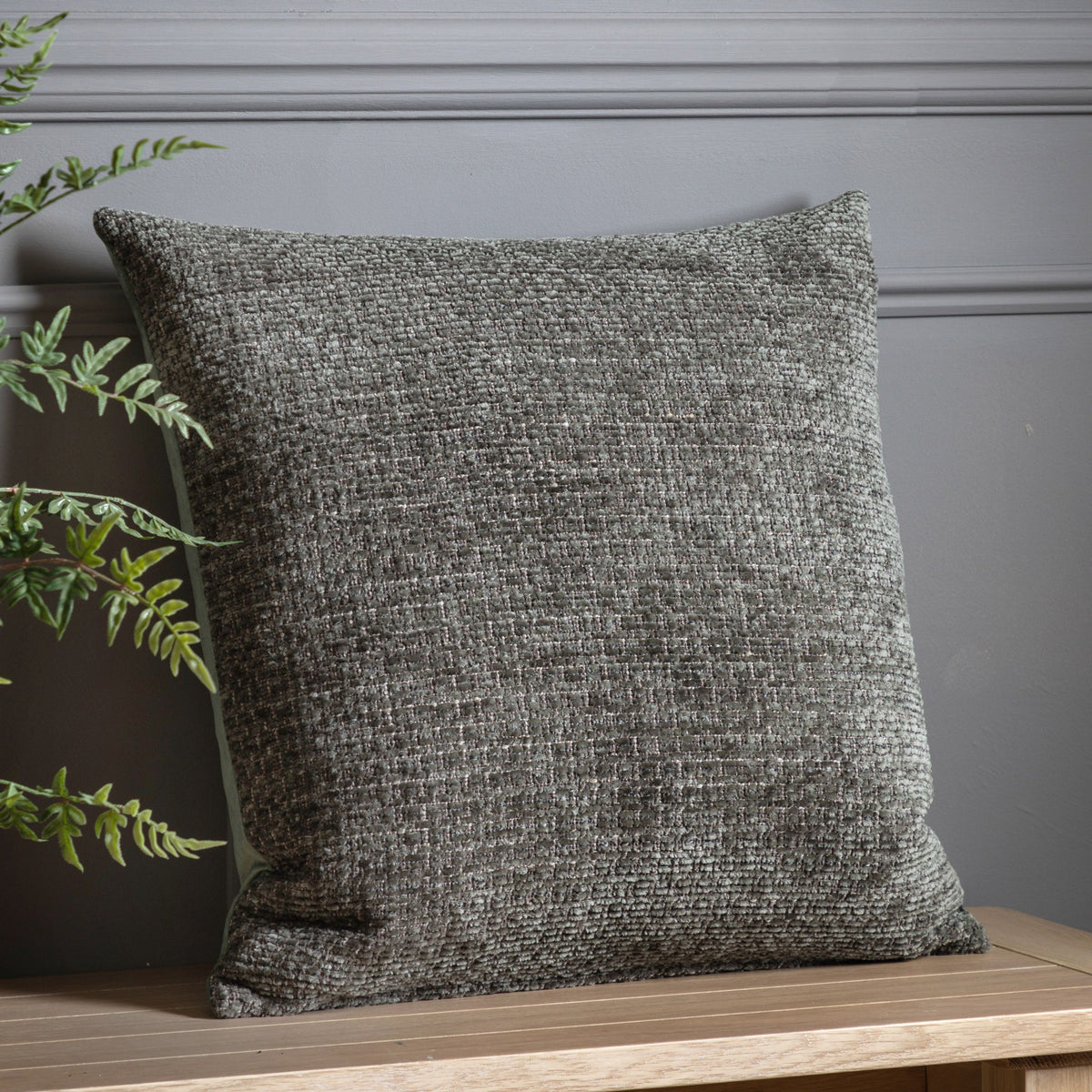 Chenille Cushion Olive