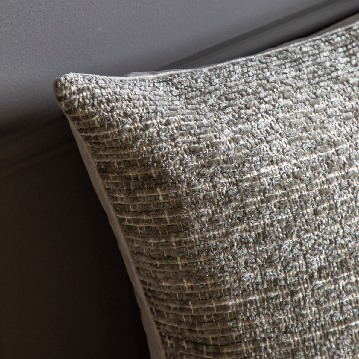 Chenille Cushion Taupe