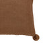 Moss Stitched Pom Pom Cushion Tan