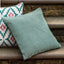 Ula Pinstripe Cushion Green