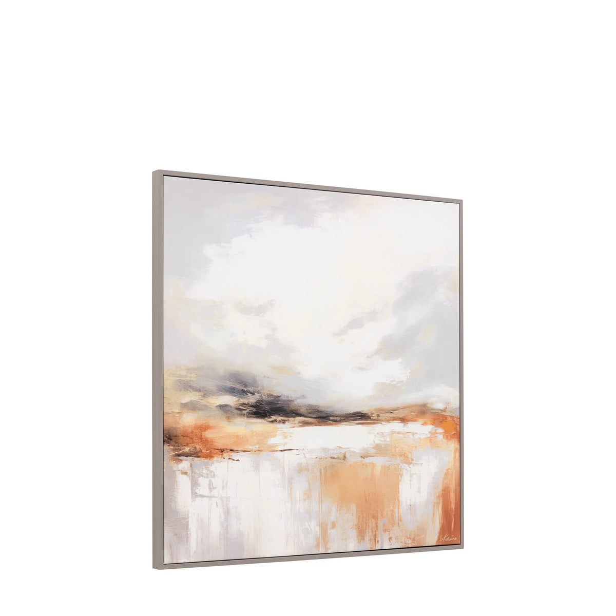 Warm Horizon Framed Canvas