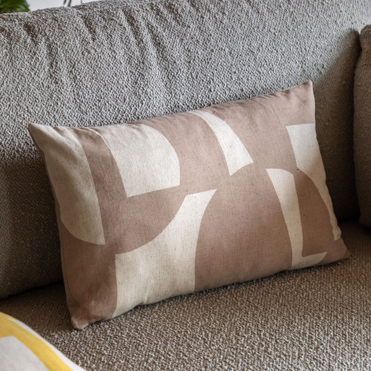 Kalmar Graphic Cushion Taupe