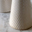 Porto Ceramic Candle Stick White Glaze Set of 2