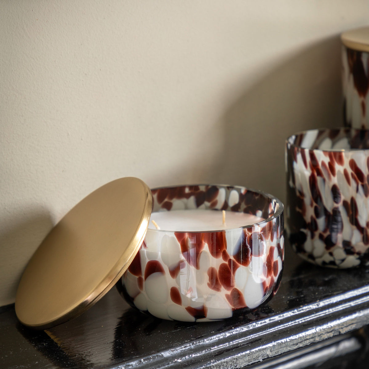 Confetti Candle Brown Medium Peony Musk