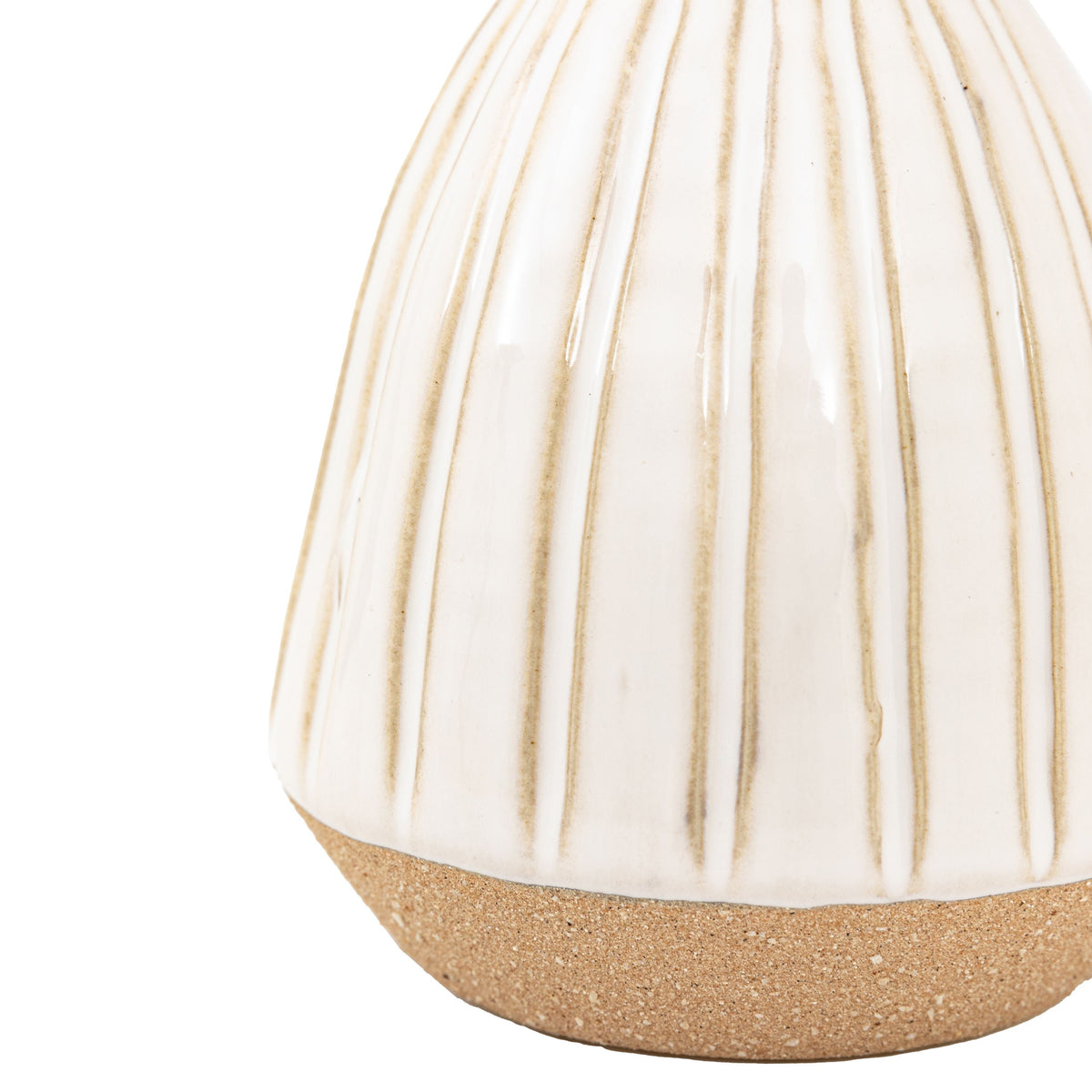 Cromer Ceramic Handled Vase White Small