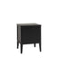 Acton 2 Drawer Bedside Black