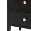 Acton 2 Drawer Bedside Black