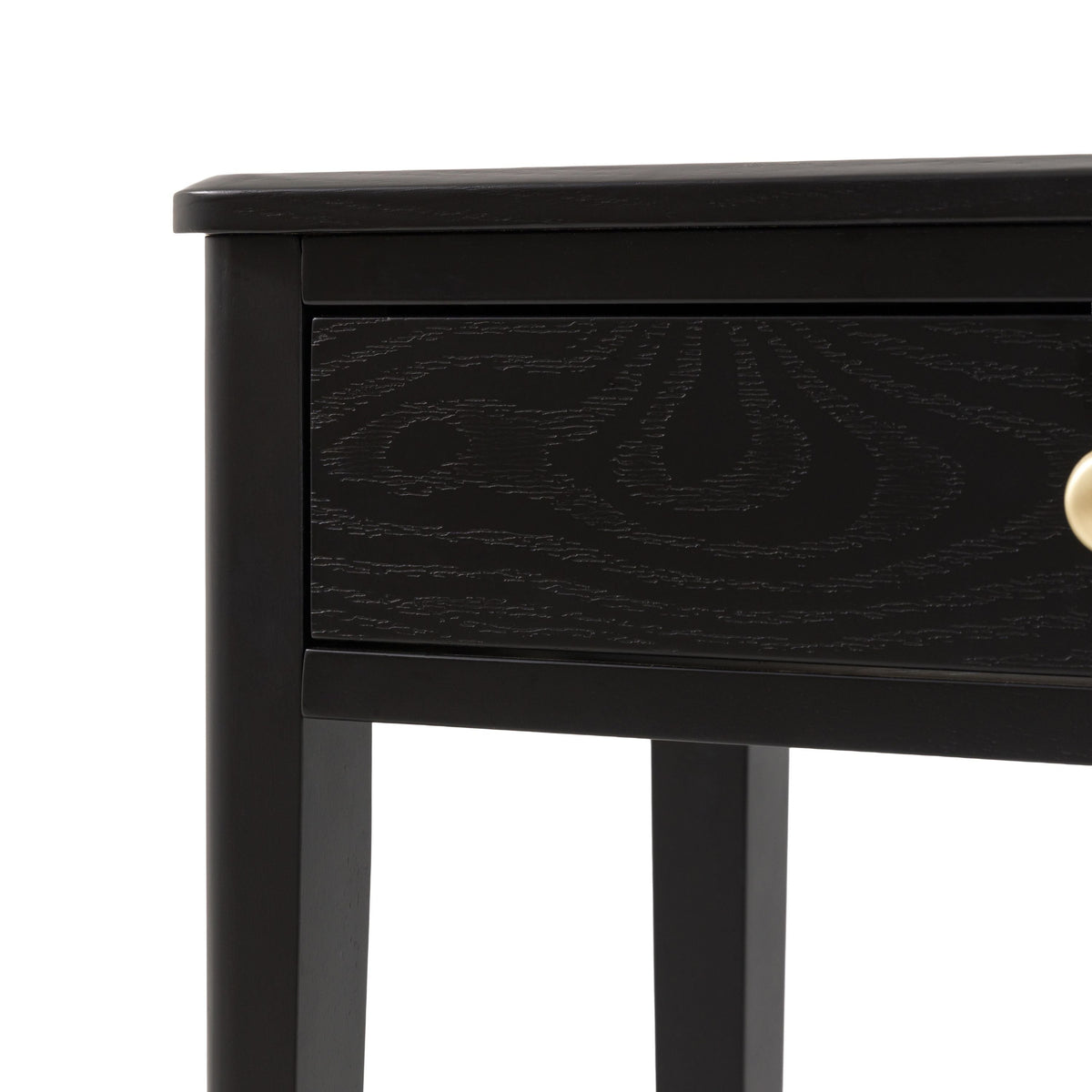 Acton 2 Drawer Console Black