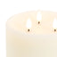 LED 3 Wick Candle Ivory