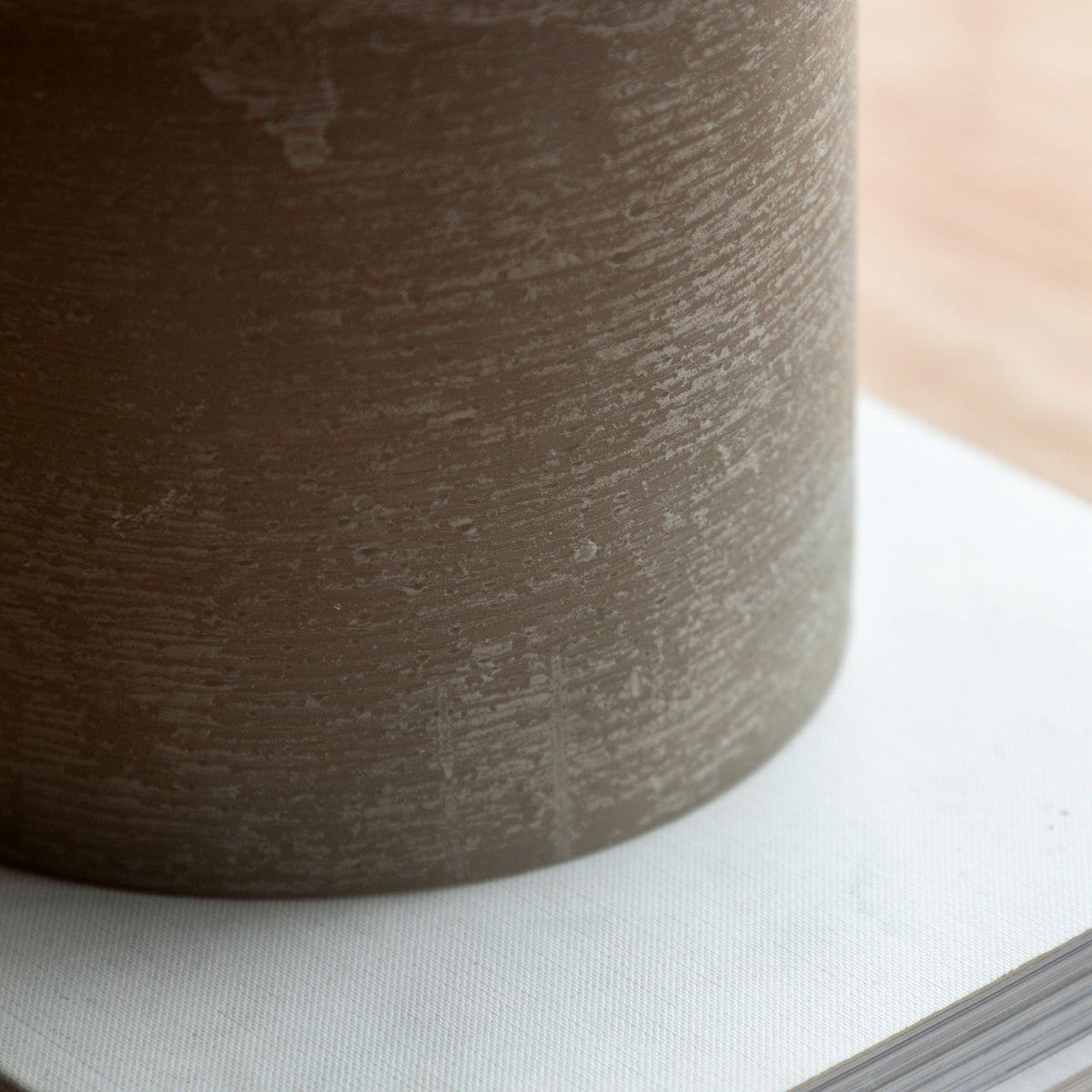 LED 3 Wick Candle Warm Grey