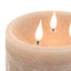 LED 3 Wick Candle Warm Grey