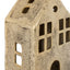 House Tealight Holder Antique Gold Small