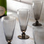 Swirl Flute Glass Smoked Grey 4pk