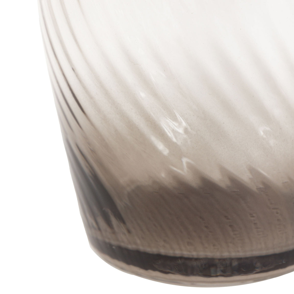 Swirl Tumbler Glass Smoked Grey 4pk