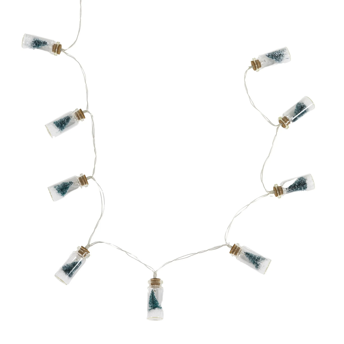 Gardon 10 LED String with Pine Trees in Jars