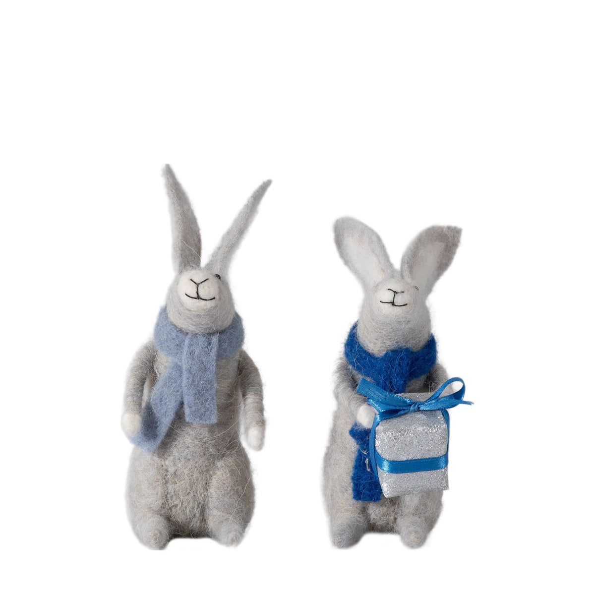 Gifting Hares Grey Set of 2
