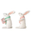 Gifting Hares White Set of 2