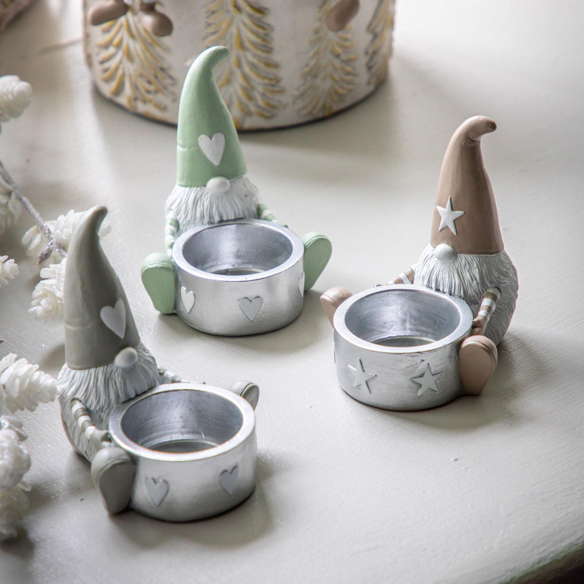 Gerald Gonk Tealight Holder Grey