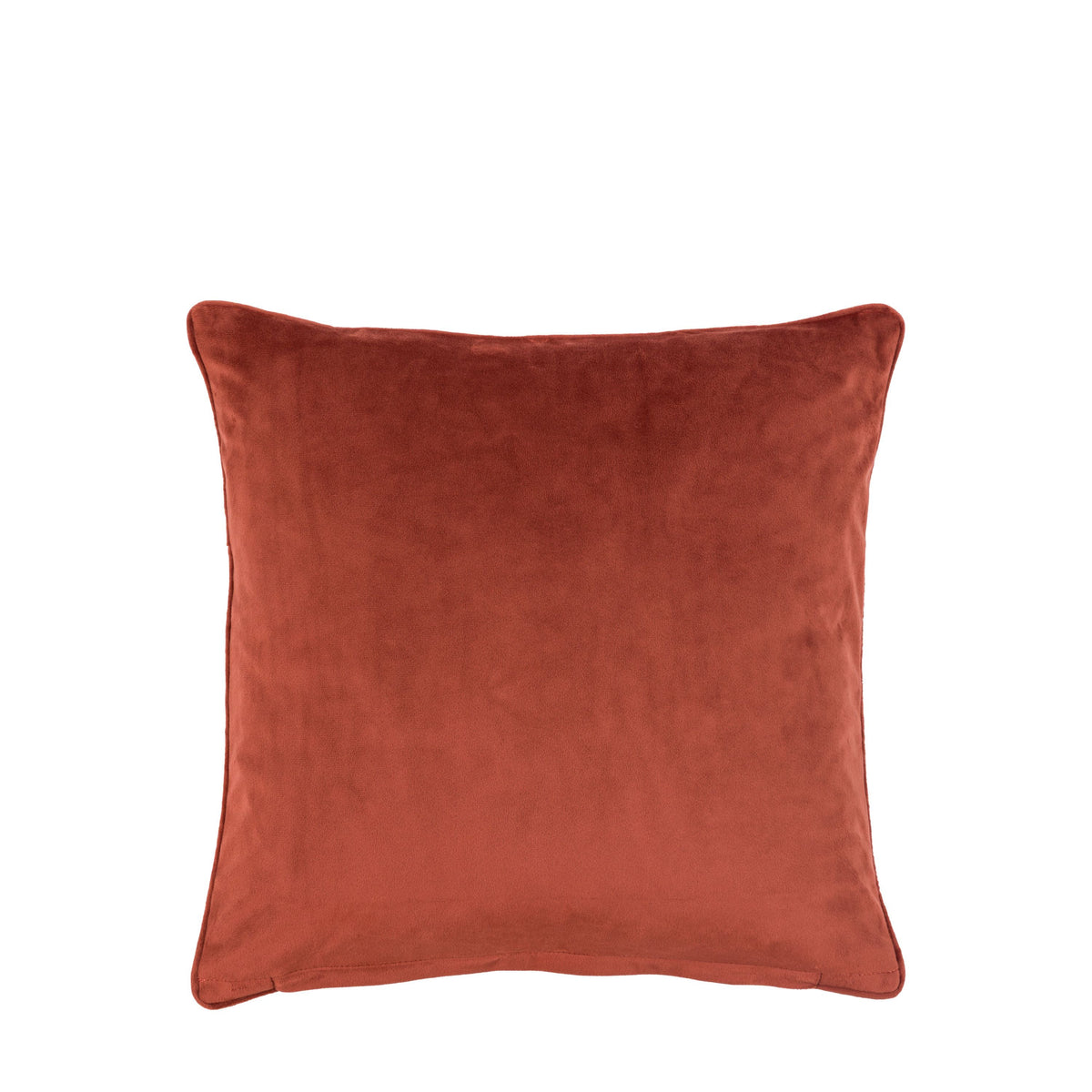 Autumn Leaf Chenille Cushion Rust