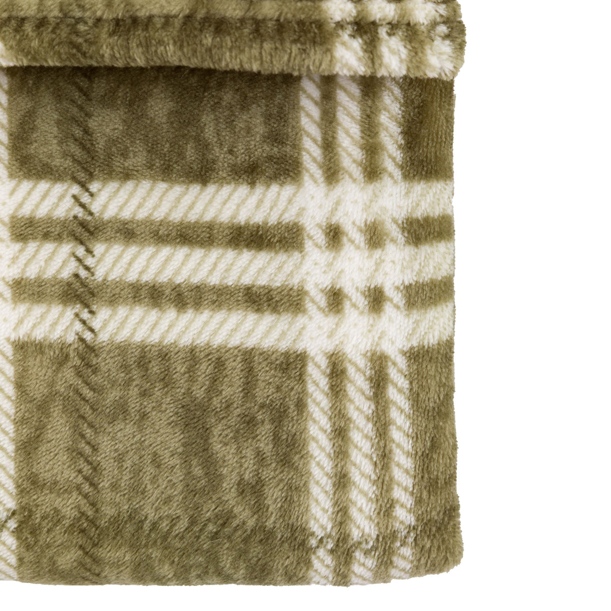 Checkmate Rolled Fleece Olive