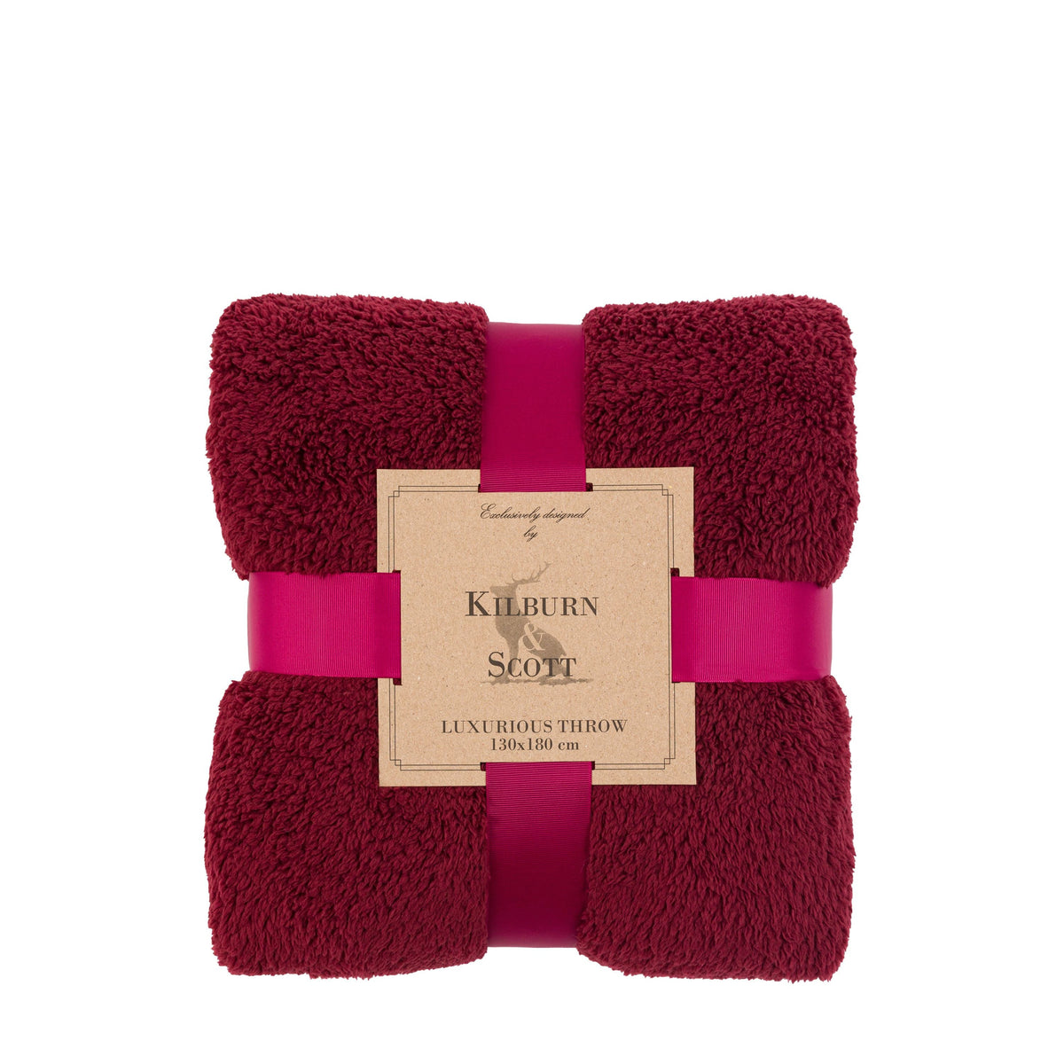Teddy Fleece Throw Mulberry