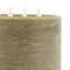 LED 3 Wick Candle Olive