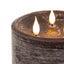 LED 3 Wick Candle Mocha