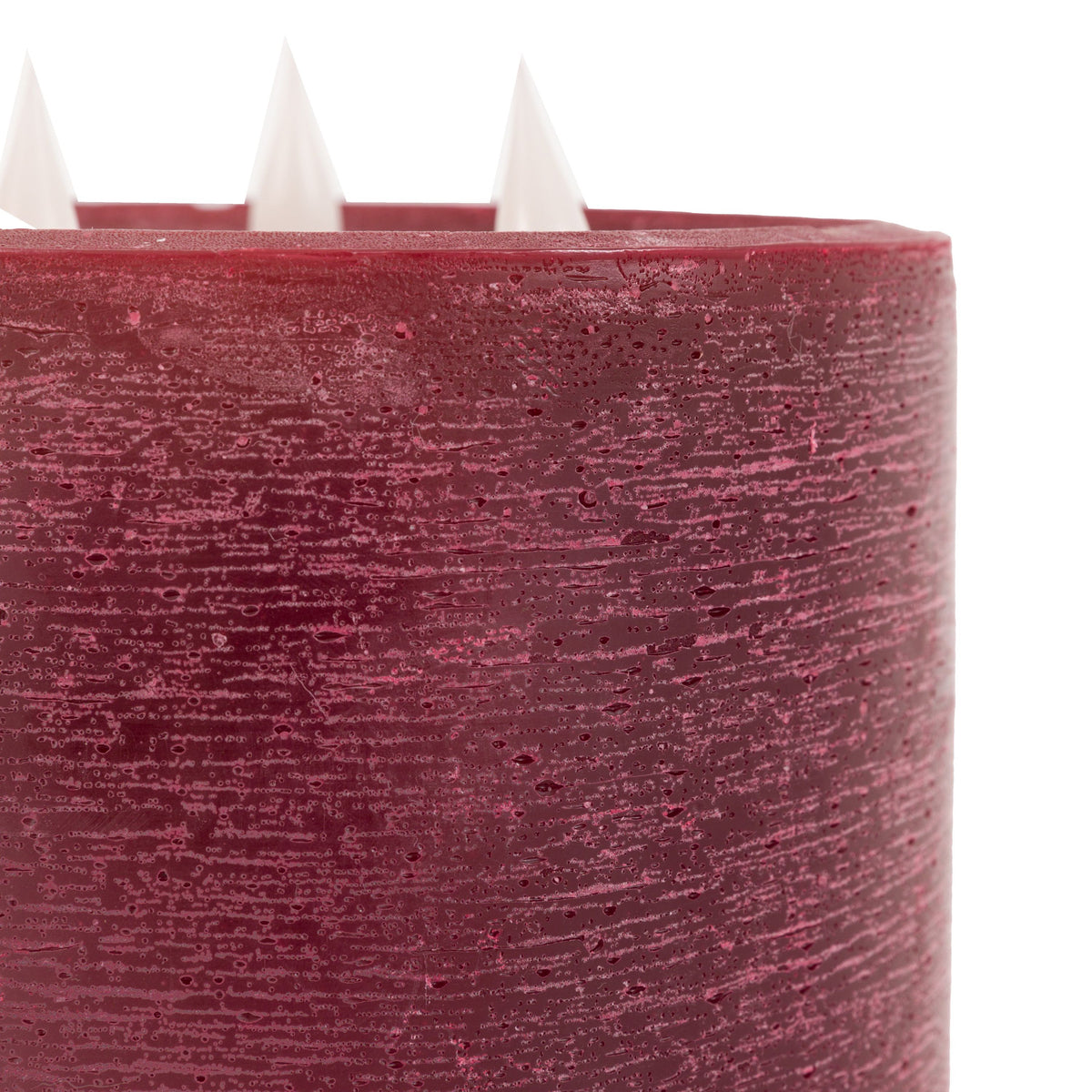 LED 3 Wick Candle Oxblood