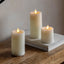 LED 1 Wick Candle Ivory 3pk