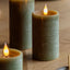 LED 1 Wick Candle Olive 3pk