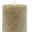 LED 1 Wick Candle Olive 3pk