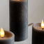 LED 1 Wick Candle Grey 3pk