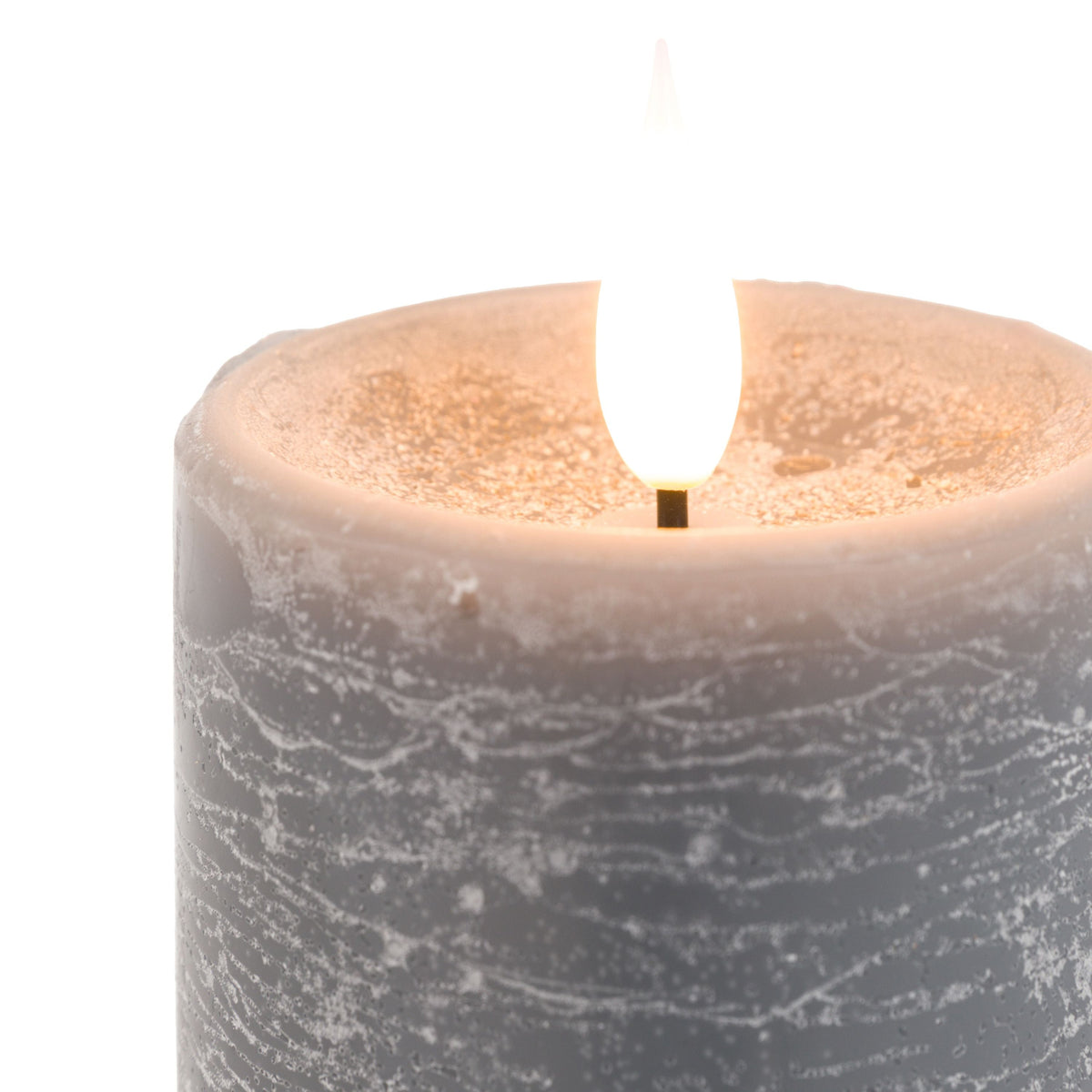 LED 1 Wick Candle Grey 3pk