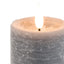 LED 1 Wick Candle Grey 3pk