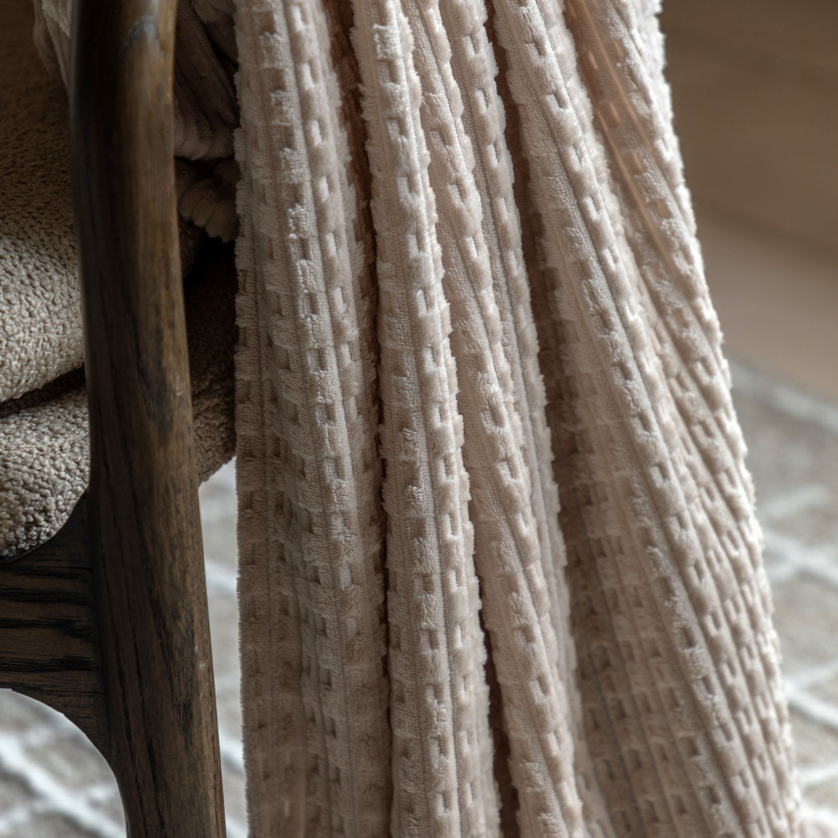 Winson Flannel Throw Taupe